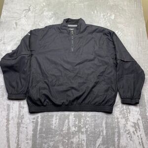 Weatherproof Garment Company Performance Windbreaker Pullover Jacket XXL Black